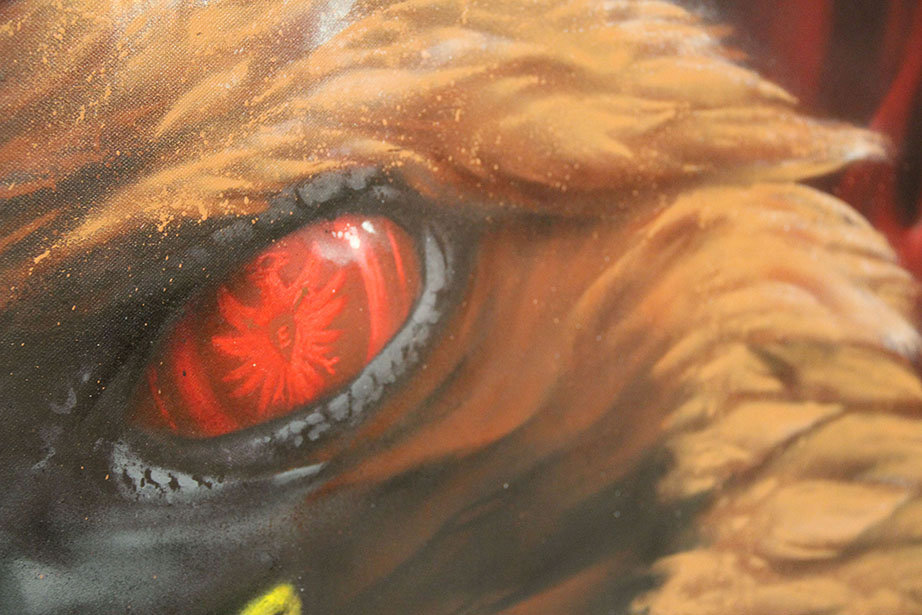 Unique Mascot Canvas, UF97, Close Up Detail