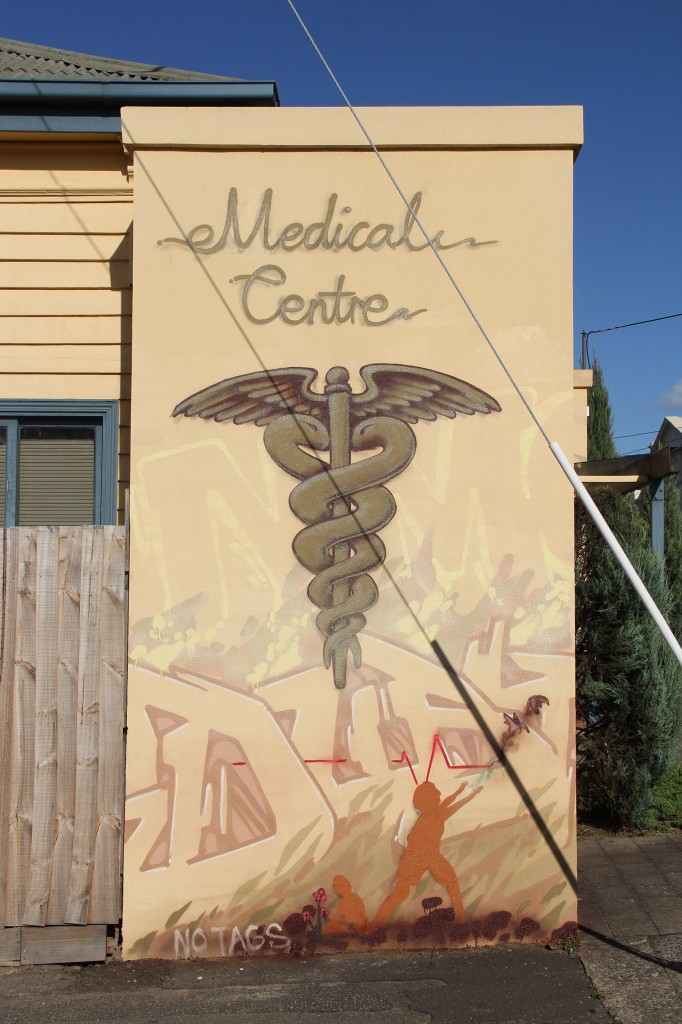 Northcote Medical Centre exterior wall murals