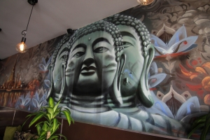 Buddhas Belly Restaurant Feature Wall