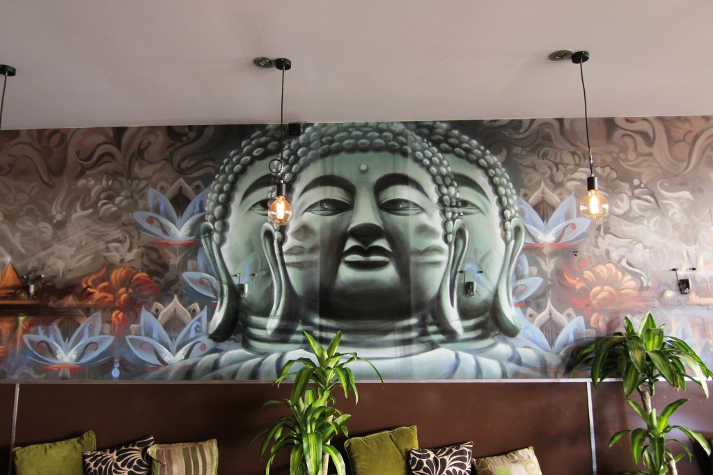 Buddhas Belly Feature Wall