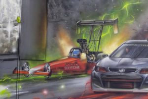 Mr Slot Car Graffiti Interior