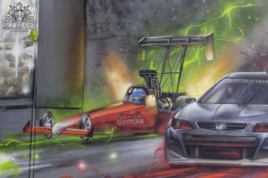 Mr Slot Car Graffiti Interior