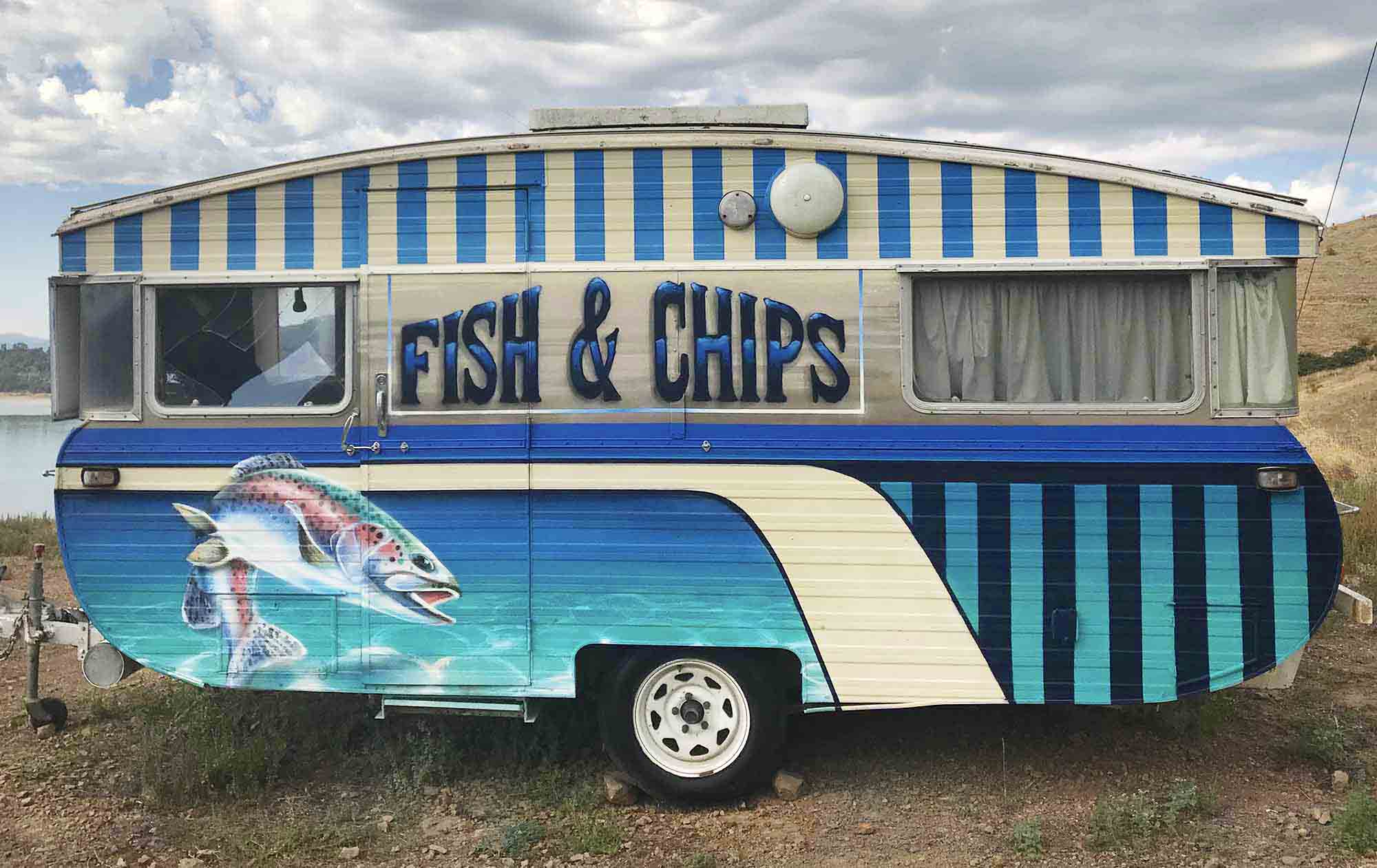 Vintage Fish N Chips Trailer