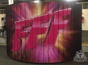 FFF Tv Set Design Backdrop Graffiti