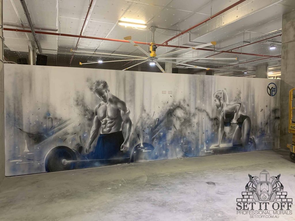 Gym Interior Wall Murals