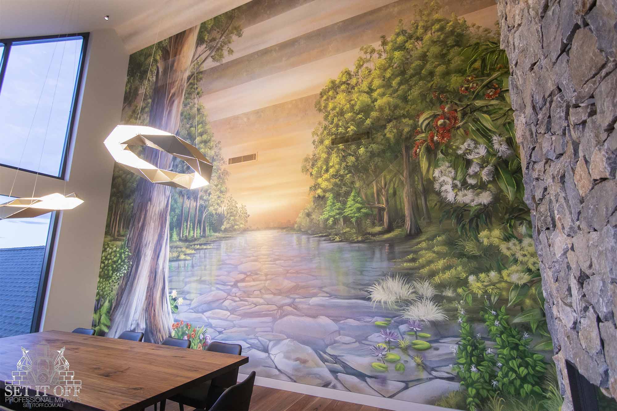 Dining Room Nature Wall Right Vieww
